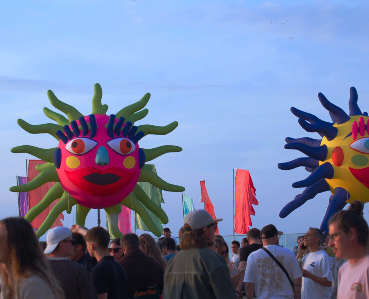 Les têtes de Karnavalo au festival La Bonne Aventure à Dunkerque