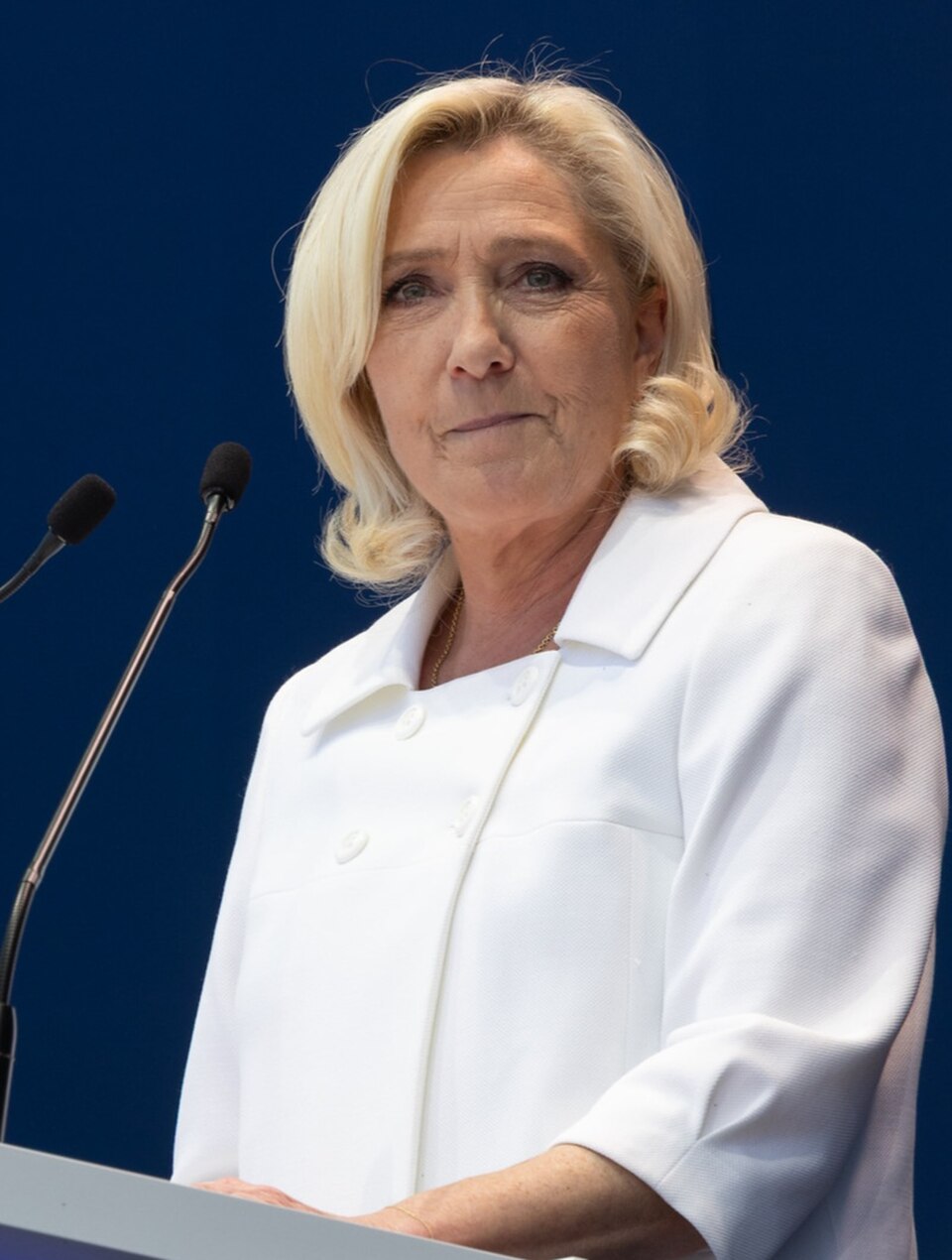 Marine Le Pen à Mormant-sur-Vernisson le 9 juin 2025 © Vox Espana